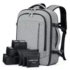 Travel Laptop Backpack - Airline Approved Carry On Backpack 25L Small-25L Grey