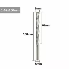 Flat End Mill 6mm Shank 2 Flute Spiral Milling Cutter CNC Router Bit Wood Engrav