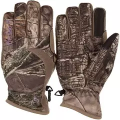 Huntworth Stealth Ladies Hunting Gloves Hidden Camouflage Mid Weight Choice Size