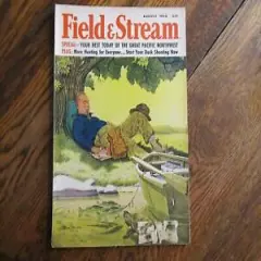 Field and Stream Magazine August 1958 Vintage Issue- Free Shipping!