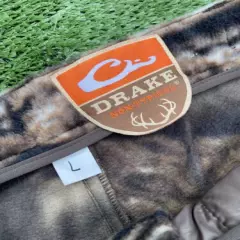 Drake Non-Typical Silencer Windproof Fleece Pants Mossy Oak Sz - L