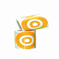 500 Target Stickers 3-Inch MOA Orange Self-Adhesive(BUY 1 GET 1)