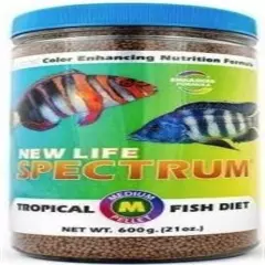 New Life Spectrum Tropical Fish Medium Pellet Fresh & Marine Fish Food 600g