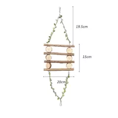 Wooden Bird Playground Play Bird Perch Play for Parakeets