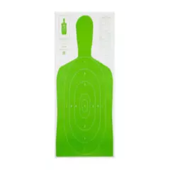 High Visibility Target Fluorescent Green Silhouette 7, 23"x35", 100 Per Box