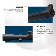 STOEGER S-3000-C .177 Air Gun Combo with 4x32 Scope (30317)