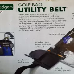 GOLF BAG UTILITY BELT plus GOLF OPTICAL 3D MOUSE with MOUSEPAD