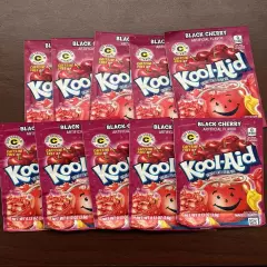 10 Black Cherry FLAVOR Kool Aid Drink Mix Vitamin C Unsweetened