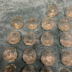 26 Vintage Pressed Glass BirdCage Seed Water Cups