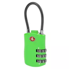 TSA Cable Lock, Neon Green