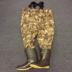 NEW Kobuk Men's Max-4 Camo Breathable Hunting Wader Lug Boots Size 12 Stout