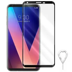 Heavy-Duty Upgraded Tempered Glass Screen Protector Film for LG V30+ LS998 Phone