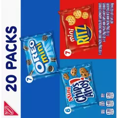 Sweet & Savory Mix Variety Pack, OREO Mini Cookies, CHIPS AHOY! Mini Cookies & R