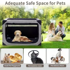 Dog Crates - 36" Collapsible Soft Dog Crate, Foldable Soft Kennel for Large Dogs