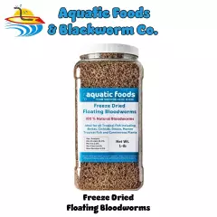 Bloodworms Freeze Dried Grade "A" Bloodworms, Discus, Cichlids, Carnivore Plants