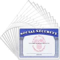 6 Pack Social Security Card Protector/Medicare Card Protector Sleeve/Social Card