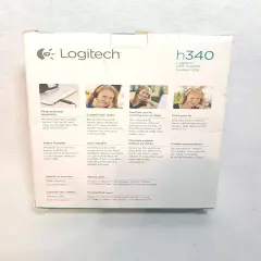 Logitech USB Computer Headset With Microphone - H340- Black -NEW IN BOX