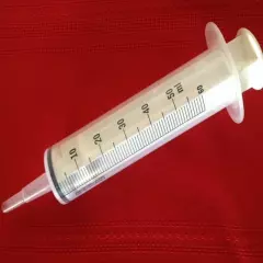  60cc / 50ml Silicone O-ring Syringe Catheter Tip 60cc - Handfeeding New Pricing