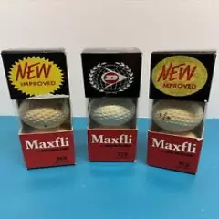 Dunlop Maxfli New Improved Red Golf Balls 3 Sleeve of 9 in Box Vintage ⛳️