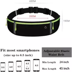 Gym Fitness Sport Runner Waist Bum Bag Running Jogging Belt Pouch Zip Fanny Pack