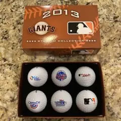 2013 San Francisco GiaNts Stadium Collection Titleist Golf Balls 6 Ball Box