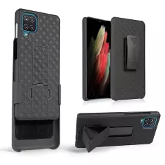 Cellet Shell Holster Kickstand Case with Spring Belt Clip for Samsung Galaxy A12