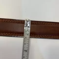 Leather Belt With Brass Buckle