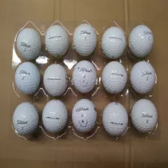 Titleist PRO V1X Golf Balls - White - 15 golf balls - 5A condition!