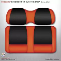 Clubhouse Double Take Golf Cart Seat Cushions (orange/black)