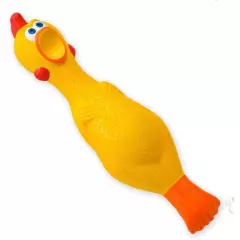 Stress Rubber Chicken Vinyl Yellow Prop 7" Funny Accessory Toy Gag Fun Gifts