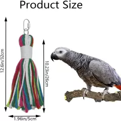  Pet Bird Parrot Colorful Cotton Rope Bite Chew Cage Hanging Toys for 