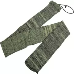 2pc Green Knit Rifle Gun Sock Cover Silicone Treated Up To 55" Protection Sleeve