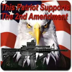 Support The 2nd Amendment For Gun Safe/Man Cave Large Magnetic Sign/Poster