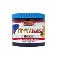 New Life Spectrum UltraRED Medium Sinking Pellet High-Density Fish Food 150g 2mm