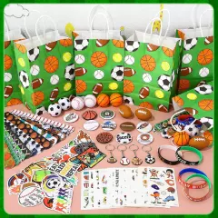 194 Pcs Sport Party Favors Bulk Soccer Baseball Football Basketball Goodie Ba...