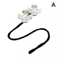 Women Flower Pearl Hairpin Bun Maker Twist Headbands US Hair Accessories C4W7