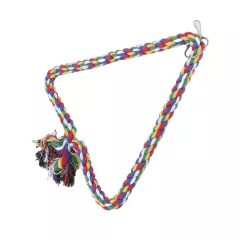 Bird Swing Toy Triangular Colorful Climbing Playing Rope Parrots Perch Stand For