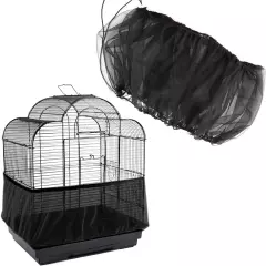 Bird Seed Guards & Catchers 13"×100" Stretchy Adjustable Drawstring Bird Cage Me