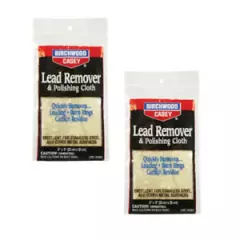 2-Pack Birchwood Casey Lead Remover and Polishing Cloth for Restoring Guns