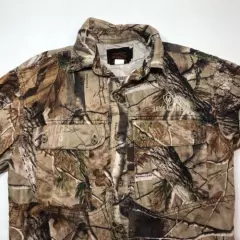 Game Winner Boys Size M Shirt Camouflage Hunting Pullover Button down Youth