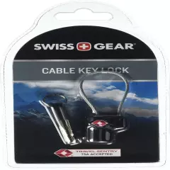 Travel Key Cable Luggage Lock, Black