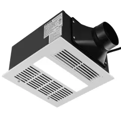 Bathroom Exhaust Fan 110 CFM Ventilation 1.5sones Low Noise Operation R...