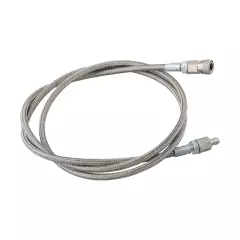 Professional Grade 60 Inch Fill Whip Hose Extension in Stainless Steel