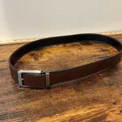 Tonly Monders Black Brown Reversible Leather Belt size 34 men