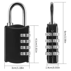 , 4 Digit Lock with Metal Code Lock, Weatherproof,3087