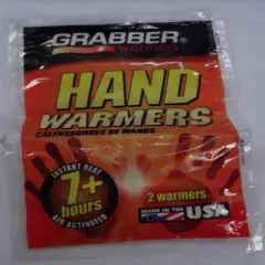 GRABBER 1 pack air activated 7+ hour instant heat 2 hand Warmers