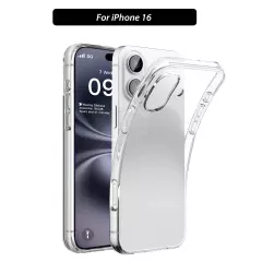 iPhone 16 Pro Max Plus CasePremium Slim Soft Crystal Clear Shockproof For Apple