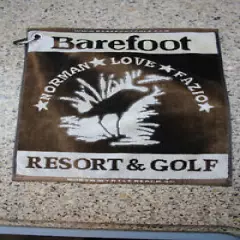 Barefoot Resort & Golf Caddy Golfer Bag Towel North Myrtle Beach SC Norman Love