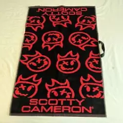 NEW IN BAG Scotty Cameron HOT HEAD HARRY Towel - BLACK/RED - 17x39