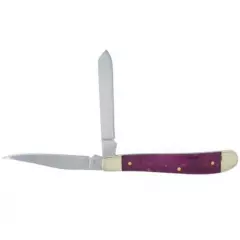 Ocoee River Purple Mother of Pearl Bullet Trapper 3 ½" Pocket Knife OC-265PMOP